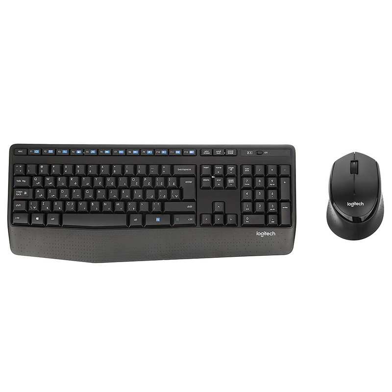Logitech MK345 Wireless Keyboard and Mouse With Persian Letters